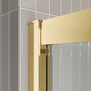 Душевая дверь BelBagno LUCE-BF-1-110-C-ORO золото